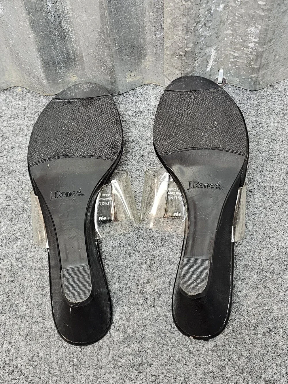 Rare Vintage J. Renee Sparkle Panda Jelly Sandals - Picture 7 of 8